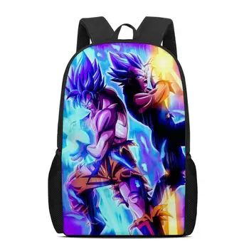 

Custom Cartoon Anime Dragon Ball Z Backpack Set for Boys Cool Kids Saiyan Son Goku Vegeta Backpack Children School Book Bag