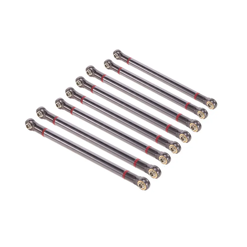 

8Pcs Metal Links Pull Rod Kit Suspension Linkage Wheelbase Upgrade Metal Parts Linkage Kit for Aixal SCX10 313 Wheelbase Truck