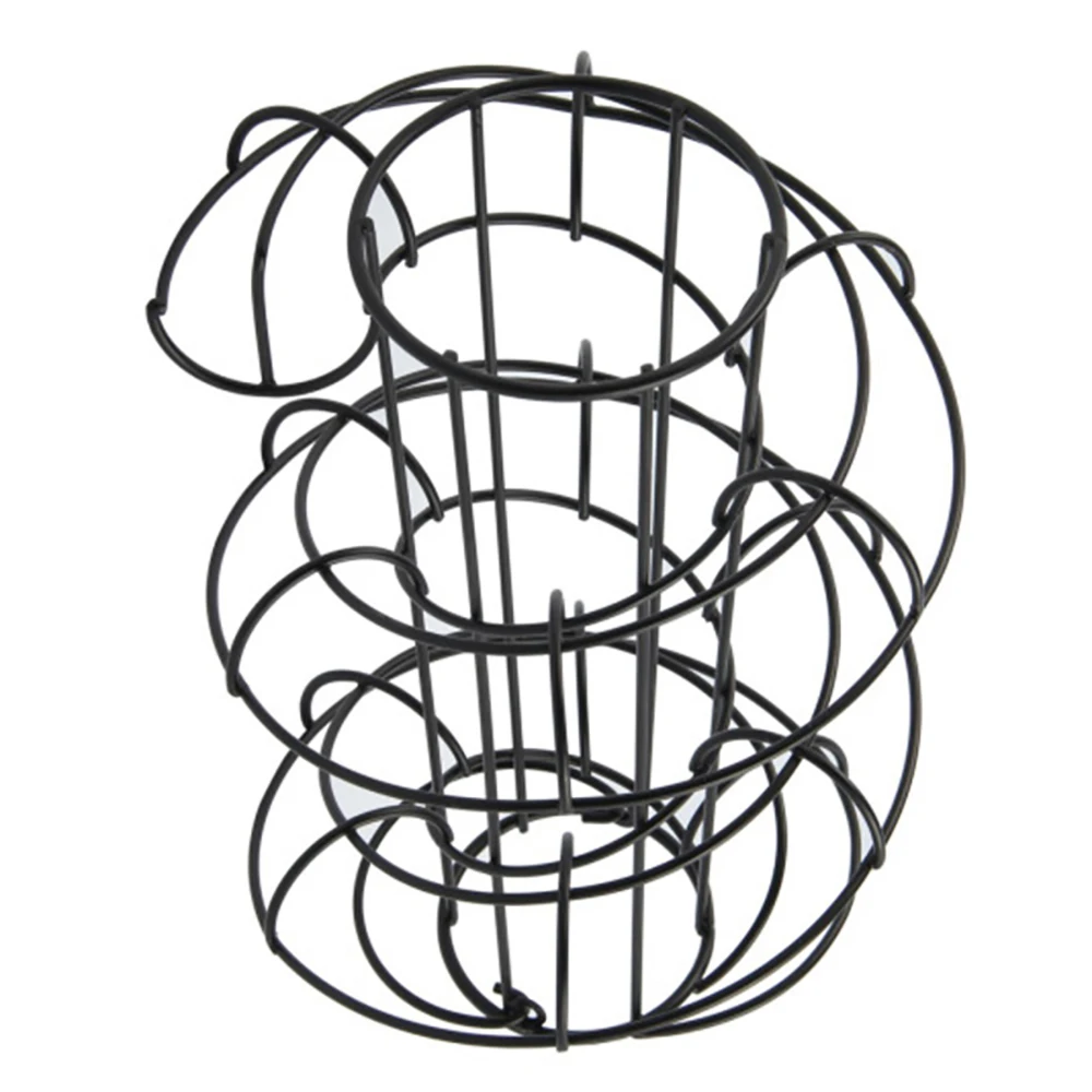 Черный кухонный держатель для хранения спиральных яиц Helter Skelter Stand Rack Bracket Toring Your