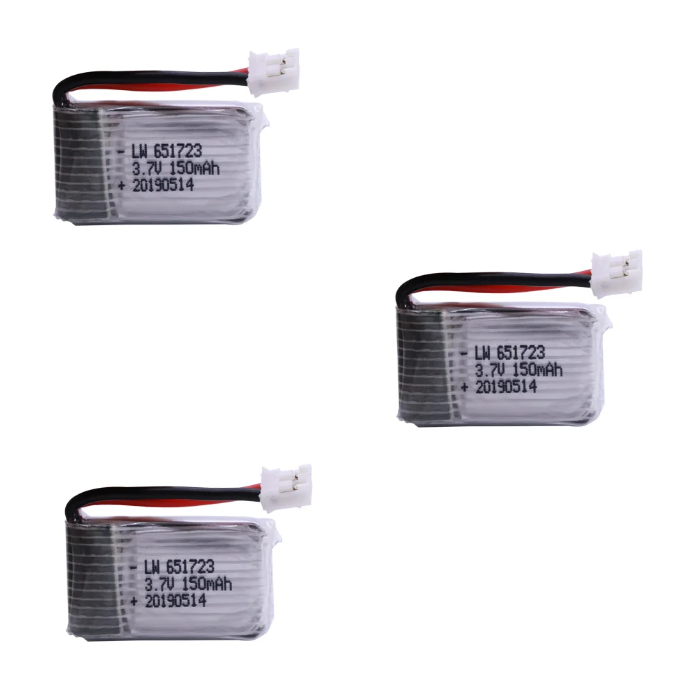 3,7 в 150 мАч lipo батарея для H36 E010 E011 E012 E013 Furibee F36 RC Квадрокоптер части Li-po батарея 3,7 150 651723 - Цвет: Красный