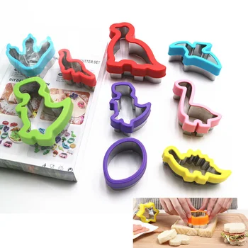 

Dinosaur Cookie Cutters Set Stainless Steel Cookie Cutters Molds for Baking Tools Kid Dinosaur Theme Birthday Party Cookie Tools
