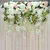 w3 Arreglo de flores artificiales FONDO DE BODA arco Decoration de pared de flores DIY boda camino de dirección boda - Цвет: w3