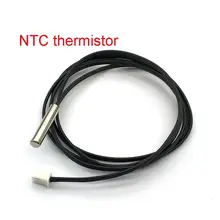 Fio impermeável 5k 10k 20k 50k 50k 100k 1% 3950 b3470 5k * 25mm 1m do sensor de temperatura do termistor de ntc