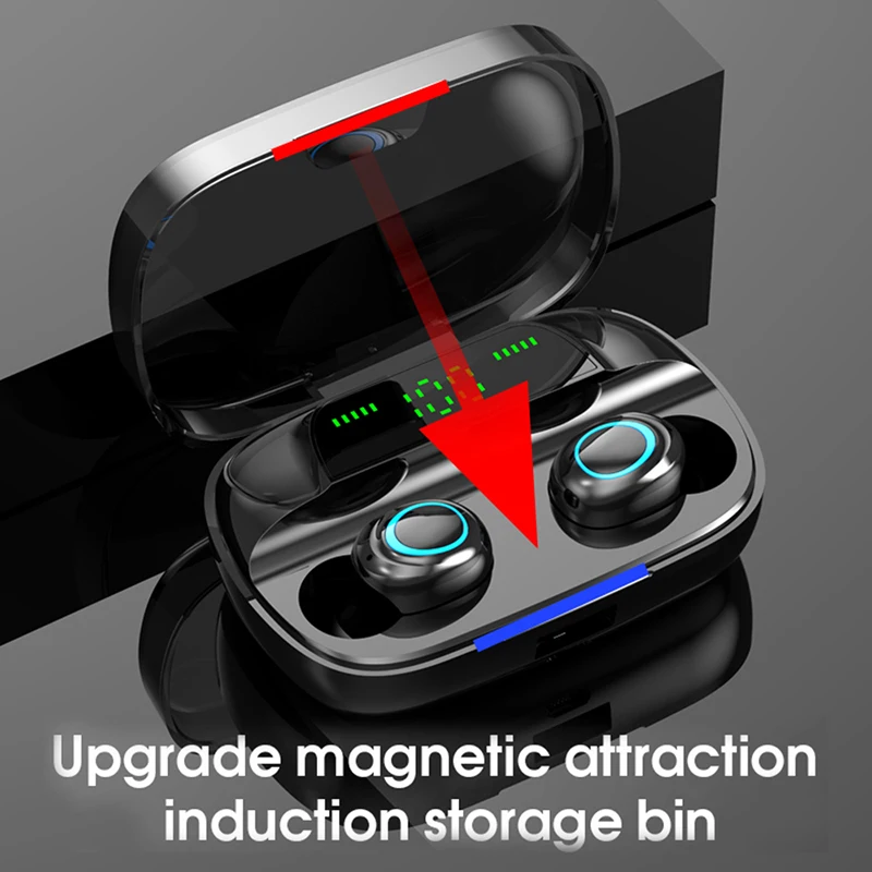 Tws 5,0 Kopfhörer 3500 mAh Power Bank Bluetooth Drahtlose Kopfhörer Touch In Ohr Wasserdichte Kopfhörer mit Mic ohr fone