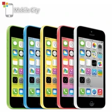 Разблокированный Apple iPhone 5C двухъядерный 4," 8MP мобильный телефон 8 ГБ/16 ГБ/32 ГБ rom Apple IOS WiFi gps WCDMA 3g Подержанный смартфон