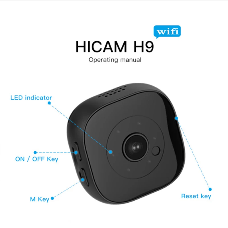 Wifi беспроводная мини камера HD 1080P умная ip ночное видение Обнаружение движения