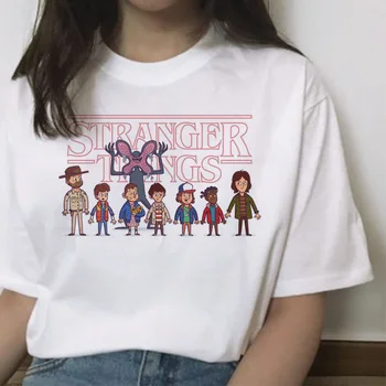 

Stranger Things 3 T Shirt Eleven Women New Tshirt Hip Hop 90s Gothic Female Clothing Femme Streetwear Kawaii Upside Down T Shirt