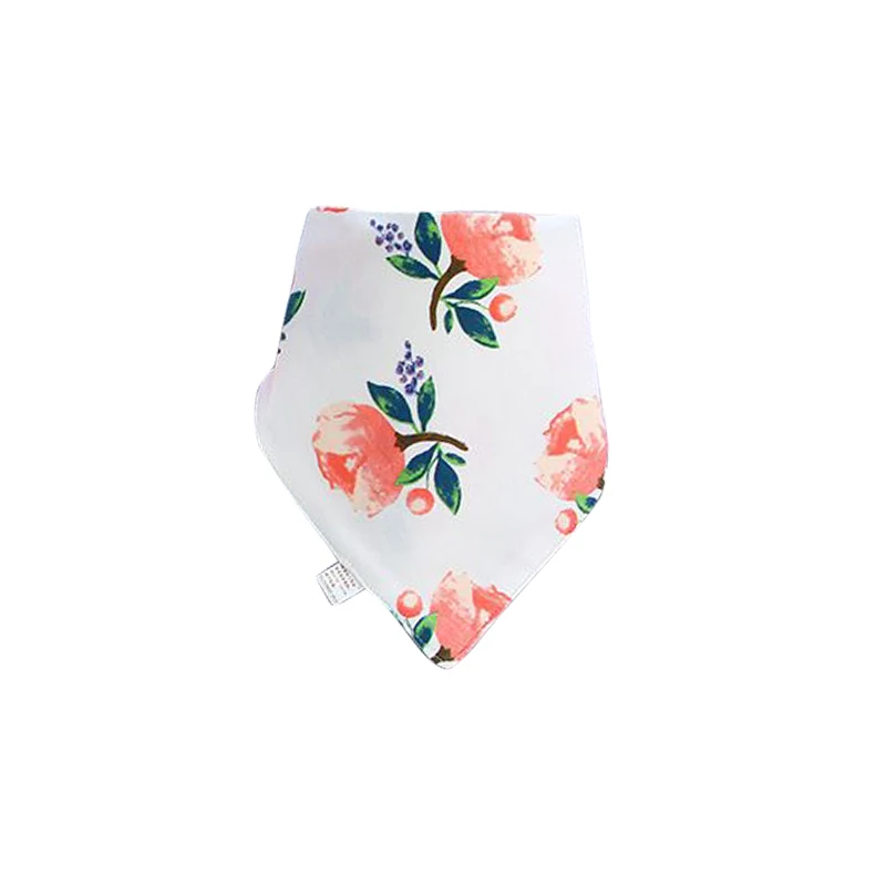 Dog Bandana Scarf Dog Accessories Fruit Plaid Washable Dog Bib Cotton Personality Pineapple Cat RosePattern Print