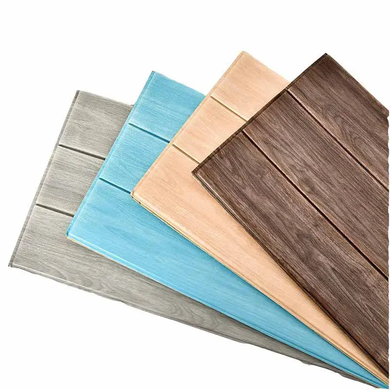 

Simple DIY Self Adhensive 3D Wall Sticker PVC Waterproof Anti Collision Poster Wallpaper Kitchen Decor For TV Background 70*70CM