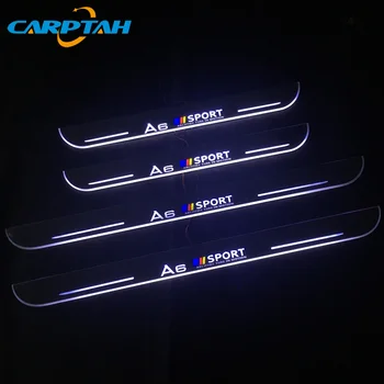 

Carptah Trim Pedal LED Car Light Door Sill Scuff Plate Pathway Dynamic Streamer Welcome Lamp For Audi A6 S6 C7 2013-2015 Acrylic