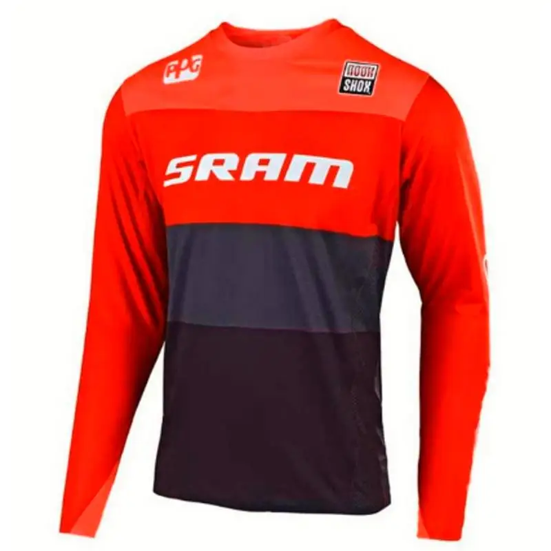 

New Motorcycles Jersey Motocross SHIRTS SRAM TEAM downhill jersey MX MTB off road Mountain Bike clycling long sleeve mtb Jersey