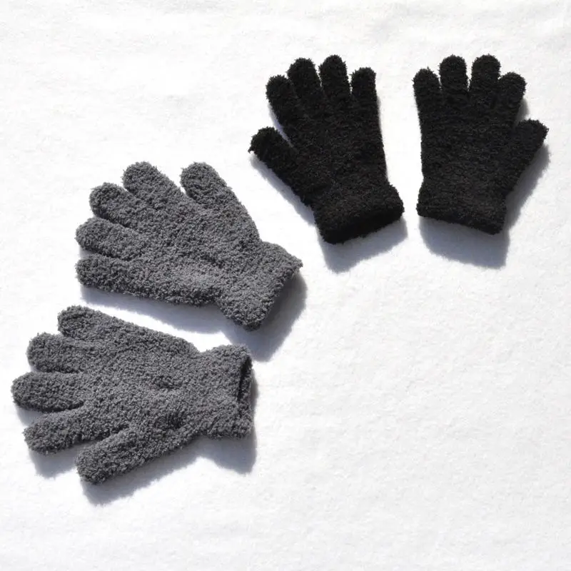 Baby Accessories best of sale Fashion New Kids Gloves Baby Winter Coral Fleece Gloves Warm Thicken Mittens Soft Full Finger Gloves Hot Baby Boys Girls Gloves Children's Finger Toothbrush