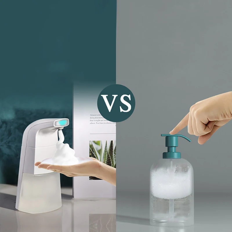 

1pc Portable Automatic Soap Dispenser 250ml Touchless Liquid Soap Dispensers Kitchen Bathroom Automatic Foaming Soap Dispenser