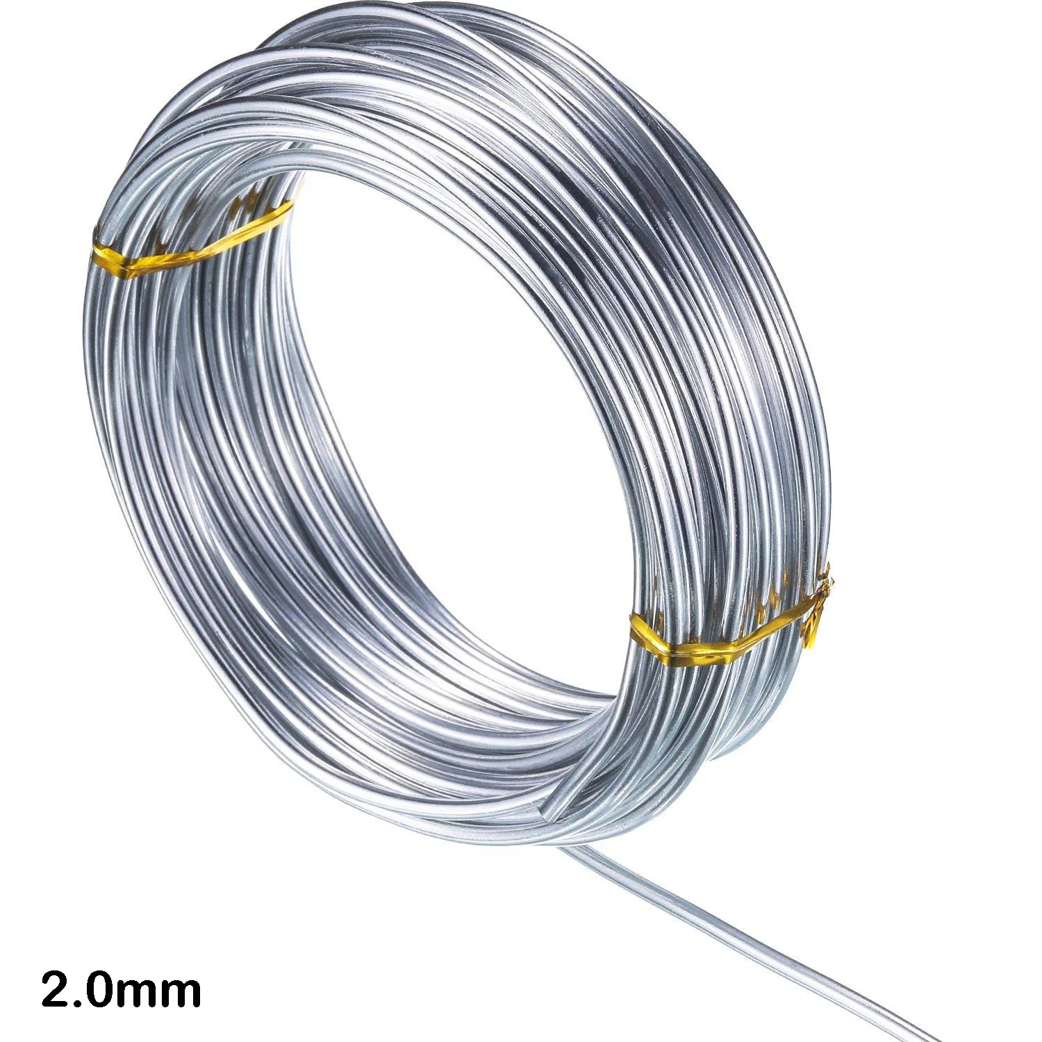 10/20M Silver Aluminum Craft Wire Versatile Bendable Metal Craft Wire For Making Dolls Skeleton DIY Jewelry Crafts 1/1.5/2mm