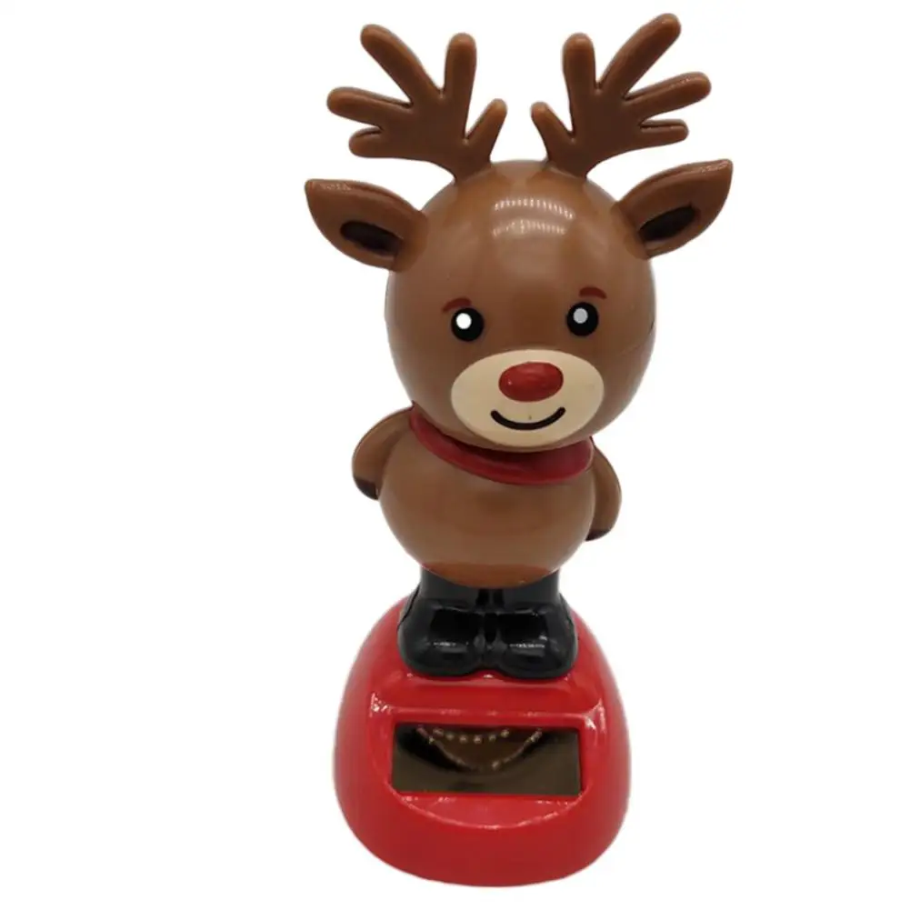 

New Popular Solar Auto Swing Toy For Car Decoration Powered Dancing Animal Swinging Dancer Decor Snowman Christmas Toy