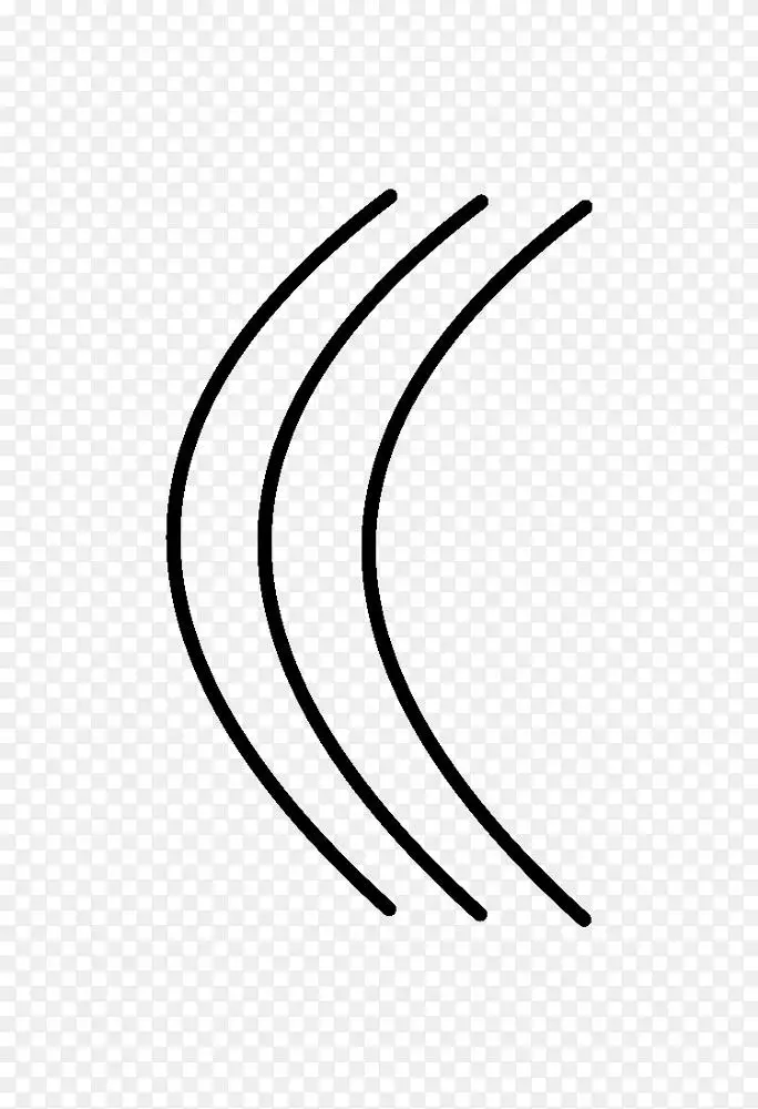 线条艺术单色摄影剪贴画声波