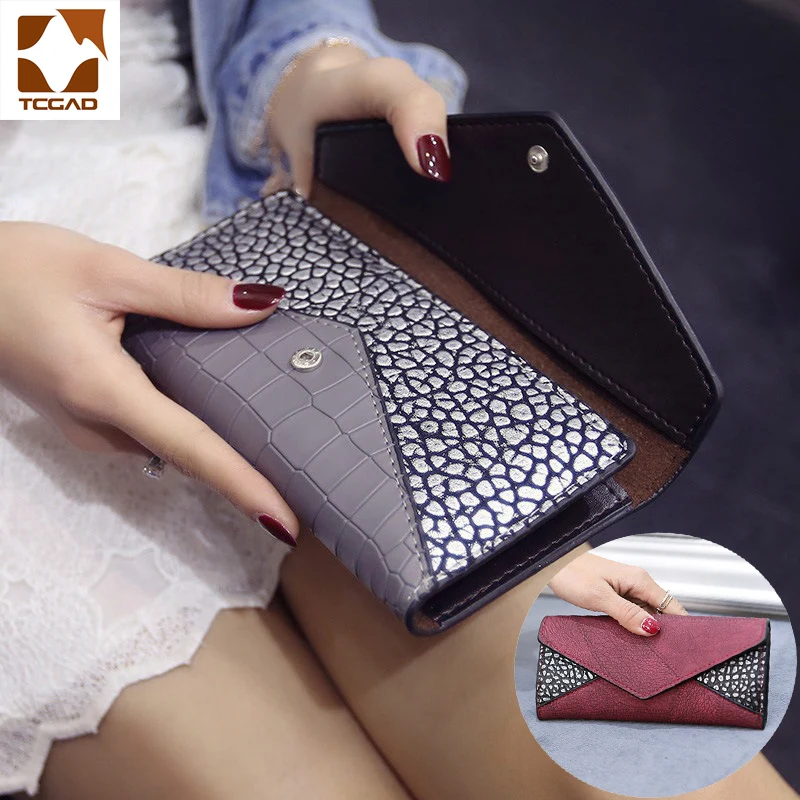 

crocodile wallet women's luxury wallets women wallet designer Leather Card Holder billeteras juveniles mujer forever young Girls