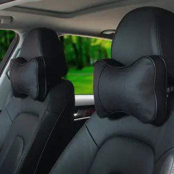

Car headrest For SEAT FOR Skoda 3D neck guard with leather / car cushion pillow bones outfit with a pair of automotive supplies