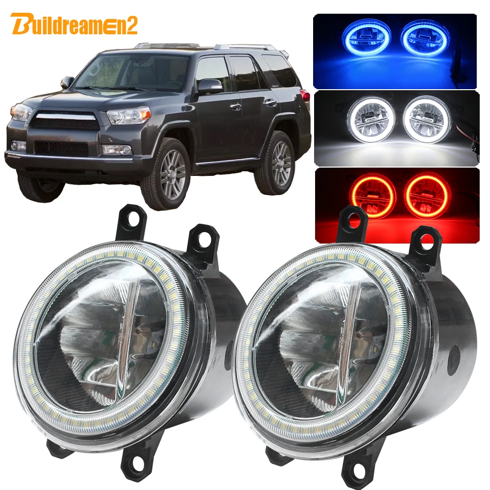 Buildreamen2 для Toyota 4runner 2010-2013 автомобиля 4000LM светодиодный лампы Противотуманные фары