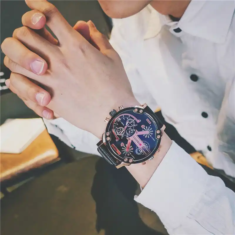 19 多機能男性腕時計カレンダー腕時計耐磁腕時計ヒップホップ潮男の子レジャー雰囲気クォーツ時計 レディース腕時計 Aliexpress