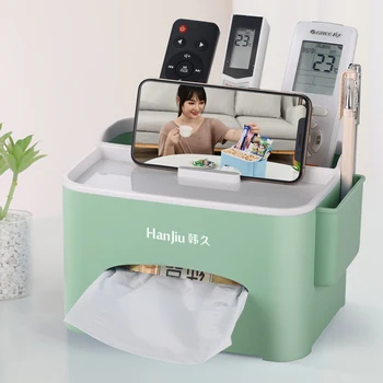 

Square Cover White Tissue Box Acrylic Cute Kitchen Napkins Tissue Box Holder Organizer Servilletas De Papel Storage Box EA60ZJ