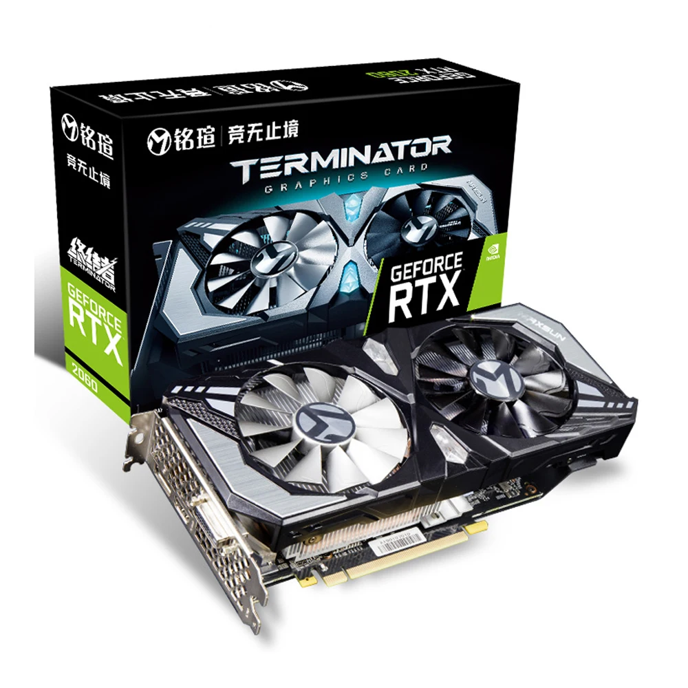 Игровая видеокарта MAXSUN rtx 2060 6G GDDR6 192bit NVIDIA Turing TU106 HDMI+ DP+ DVI 1365MHz 14000MHz RTX2060 12nm