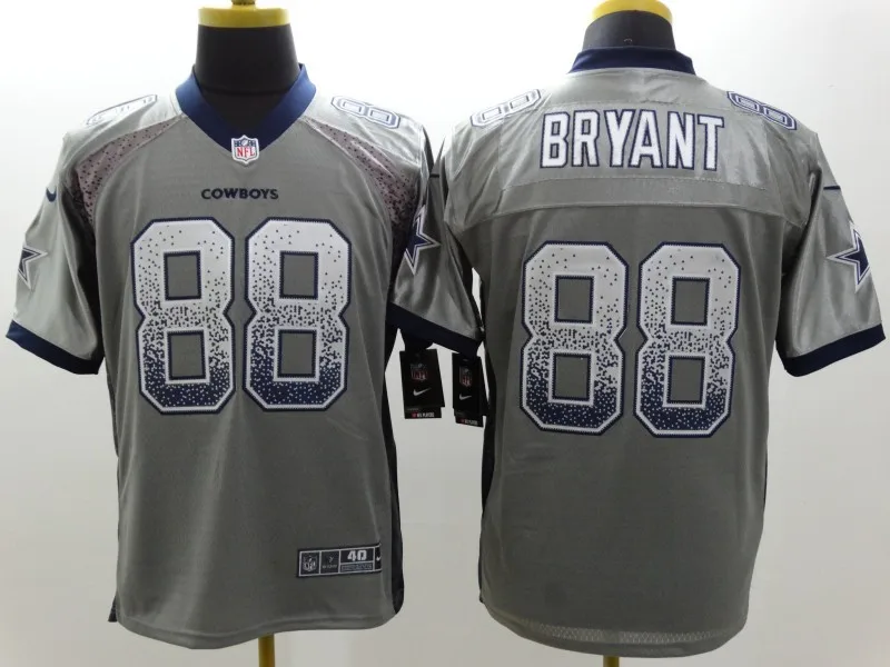 AS PICTURE Сшитые мужские футболки Dallas#88 Dez Bryant Game color Rush - Цвет: AS PICTURE