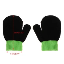 Милые перчатки для малышей, детские варежки, хлопковые мягкие вязаные теплые перчатки, модные D08C