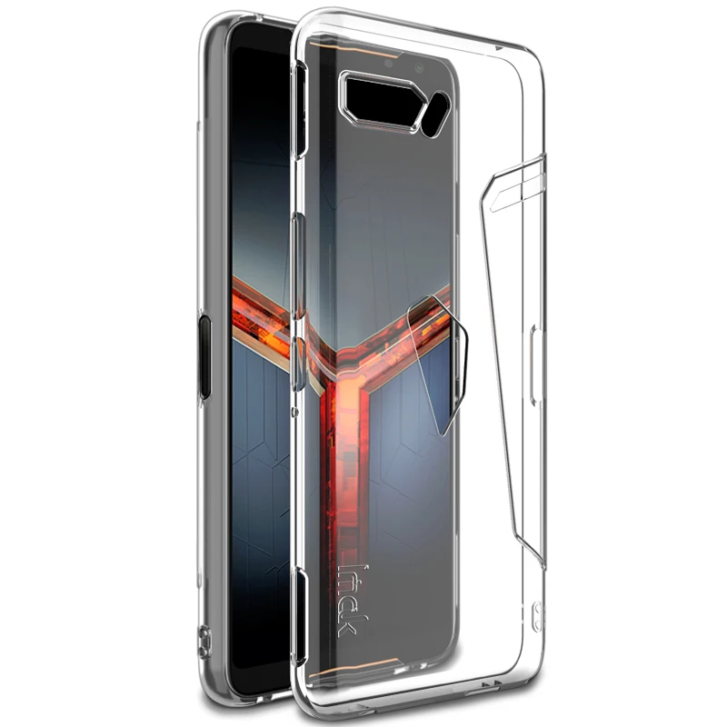 Ударопрочная мягкая Задняя накладка чехла из ТПУ для Asus ROG Phone 2 IMAK серия ZS660KL