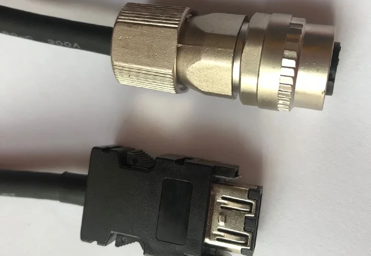 Mitsubishi Серводвигатель высокой мощности кодер кабель MR-J3ENSCBL10M-H MR-J3ENSCBL15M-H 3 м 5 м 8 м настраиваемый кабель Серводвигатель кабель