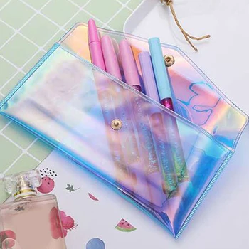 

New Cute Transparent Cosmetic Bag Portable Makeup Case Women Make Up Organizer Pouch Toiletry Wash Bath Kit