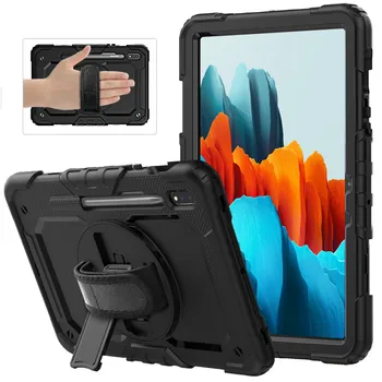 

For Samsung Galaxy Tab S7 Case SM-T870 T875 T876B 11 inch Case 360 Rotation Heavy Shockproof Tablet Protective Cover with Strap
