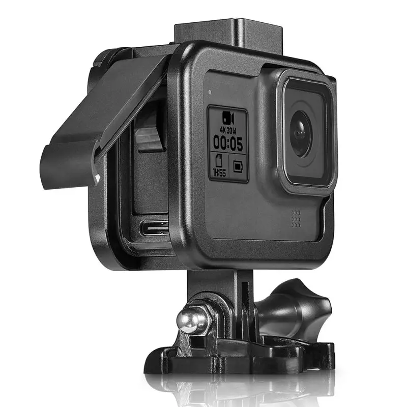 Алюминиевый сплав клетка кролика для Gopro Hero 8 экшн-камеры алюминиевый сплав защитная рамка Gopro 8 металлическая рамка
