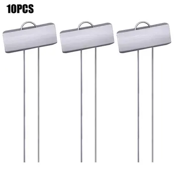 

10pcs Signing Reusable Easy Read Yard Plants Marker Insertion Label Large Faced 10 Inch Angled Home Garden Nursery Tag