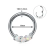 1PC Steel Opal Nose Septum Hoop Crystal Ear Helix Clicker Piercing Ear Cartilage Tragus Conch Daith Rook Piercing Nariz Jewelry ► Photo 2/6
