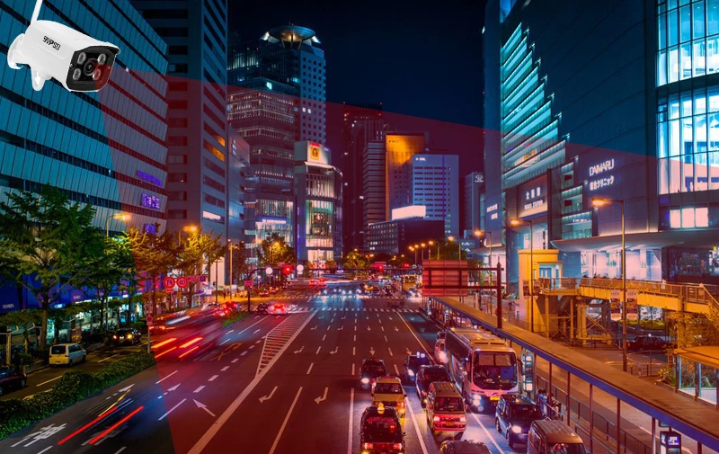 4pcs Array LED 5MP 4MP 2MP H.265X ICsee 25fps 128G Human detection Mini Onvif Waterproof  AI CCTV WIFI IP Camera picture 01