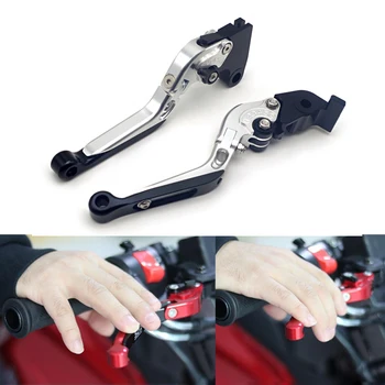 

For Honda GROM 2014 - 2017 only CNC Adjustable levier de frein et embrayage moto Folding levier moto