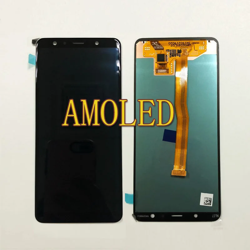 6," супер AMOLED протестированный OK для samsung Galaxy A7 SM-A750F A750F A750 ЖК-дисплей сенсорный экран дигитайзер TFT сборка
