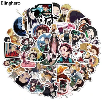 

20sets/lot Blinghero 50pcs/set Anime PVC Luggage Laptop Skateboard Stickers Scrapbooking Graffiti Motorcycle Car Decals BH0537