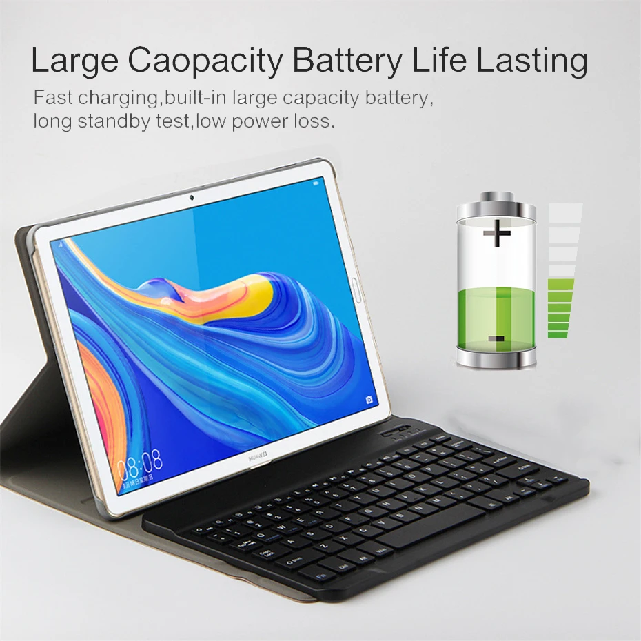 Кожаный чехол с Bluetooth клавиатурой для Huawei Mediapad M5 lite 8 0 дюйма искусственная кожа