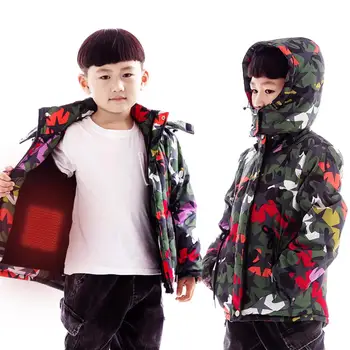 

Heated Cotton Coat USB Charging Intelligent Heating Warm Jacket for Children Winter Outdoors Activities