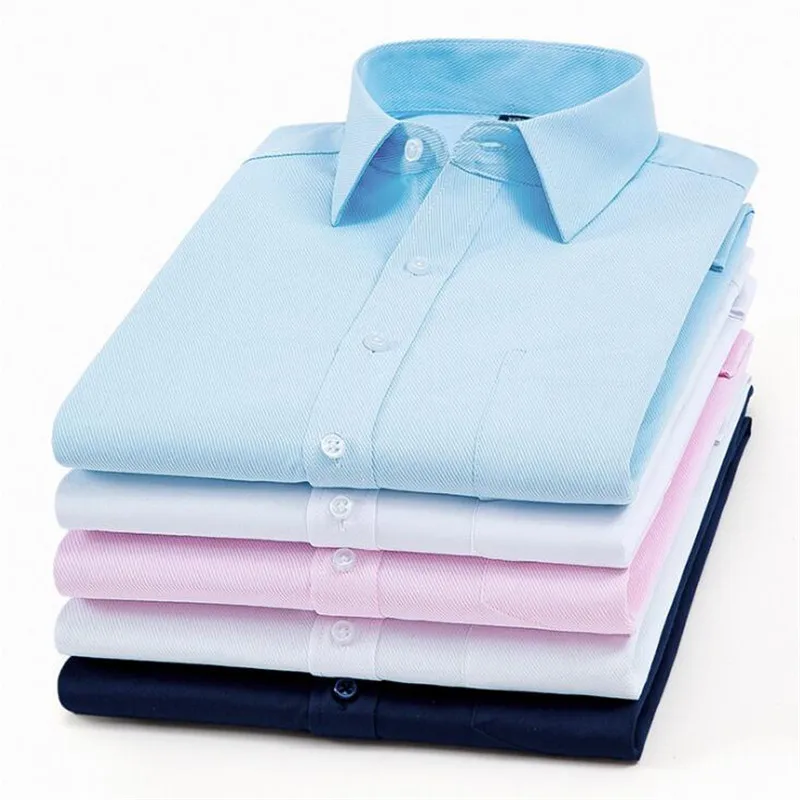 Мужская рубашка с длинным рукавом, весна, бренд, одноцветная, деловая, официальная, мужская рубашка размера плюс 4xl, мужская рубашка, сорочка