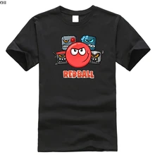 Забавная Мужская футболка, новинка, футболка для женщин, красный шар, 4-The Crew, футболка, Мужская брендовая футболка, летняя модная черная футболка для мужчин