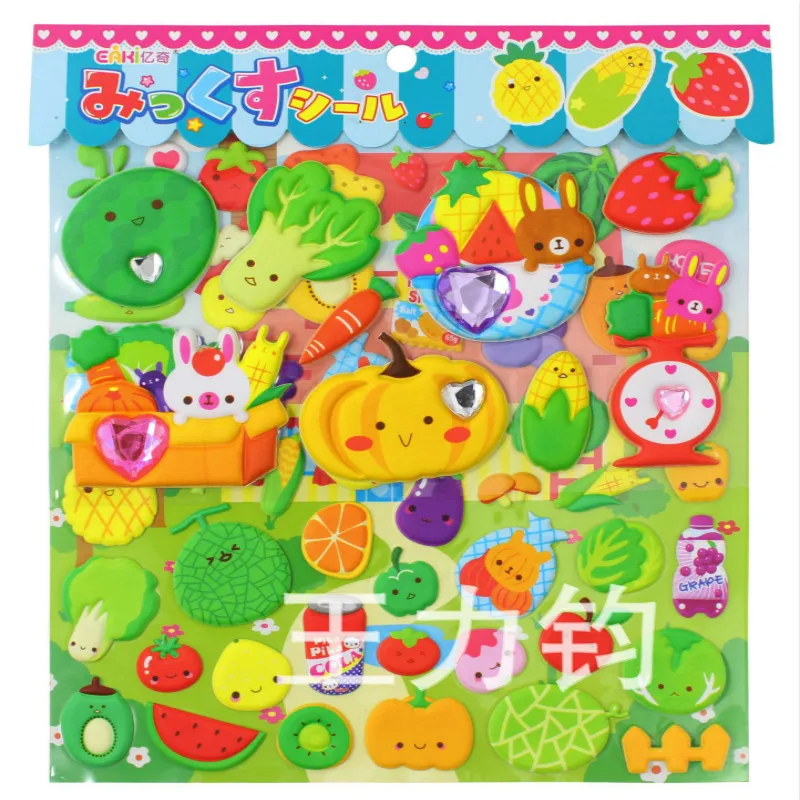 

EAKI Creative Life Scene Cartoon Paste Paper Foam Stickers Baby Games Children Stickers Classic Toys Puzzle Toys children toys