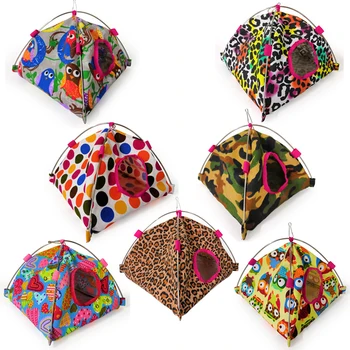 

1pc 7kinds Cartoon Bird Parrot Hanging Tent Hammock Landing Cage Sleeping Bed Hamster Cage Small Pet Playing Toy Supply