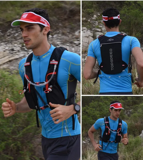 Trail Running-mochila ultraligera de 5L, chaleco de hidratación para correr,  Maratón, bicicleta,Botella de agua 250ml 500ml - AliExpress