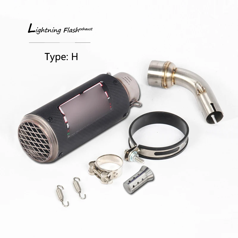 Комплект для выхлопной системы для Yamaha R3 R25 YZF-R3 мотоцикл Mid Link Pipe slip on глушитель выхлопной трубы 51 мм Съемный Db Killer Escape