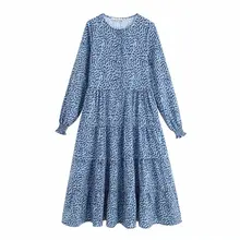 Модные женские платья 1981-55-9748 в европейском и американском стиле с принтом