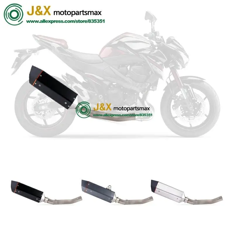 Полная система, слипоны для kawasaki Z750 Z 750, глушитель для мотоцикла, поход, средняя Соединительная средняя труба