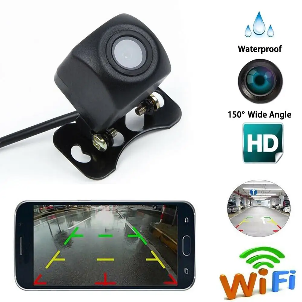 

1 Piece Car Wireless HD Rear View Camera WIFI Wireless Rear View Camera For Android & IOS Smart phone Dash Cam Reversing Camera